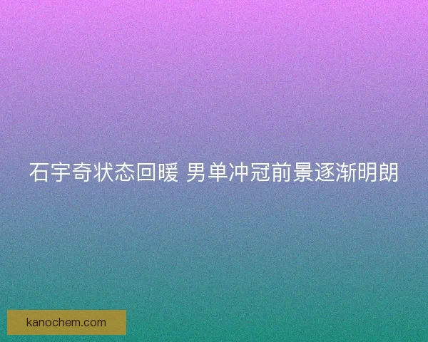 石宇奇状态回暖 男单冲冠前景逐渐明朗